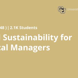 Applied Sustainability for Technical Managers