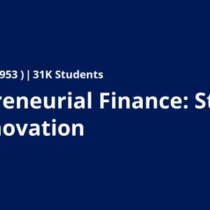 Entrepreneurial Finance: Strategy and Innovation