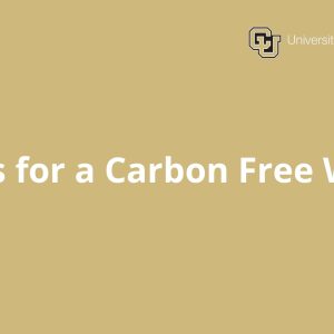 Sensors for a Carbon Free World