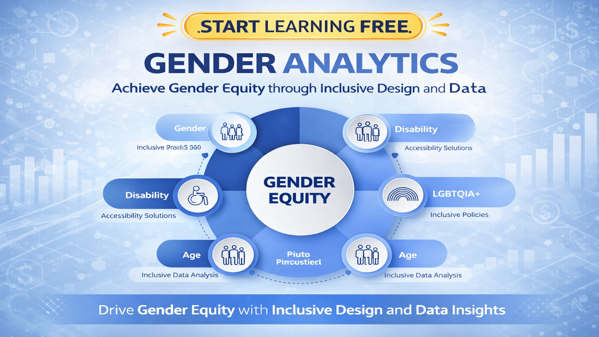 Start Learning Free Gender Analytics course banner with inclusive design and data-driven insights