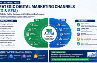 Start Learning Free Strategic Digital Marketing Channels SEO SEM course to boost traffic rankings and paid search performance