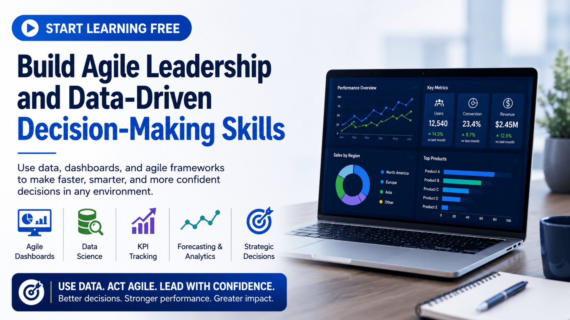 Start Learning Free Data-Driven Decision-Making for Agile Organizations Course