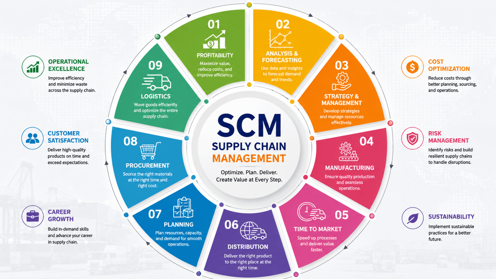 Start Learning Free Supply Chain Management course covering logistics, procurement, inventory management, and operational excellence