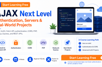 Start learning free AJAX authentication servers and real-world projects course