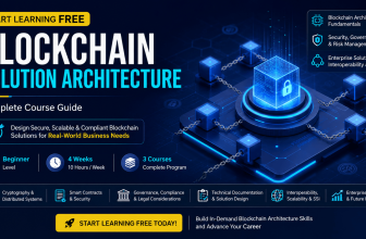 Start learning free Blockchain Solution Architecture complete course guide