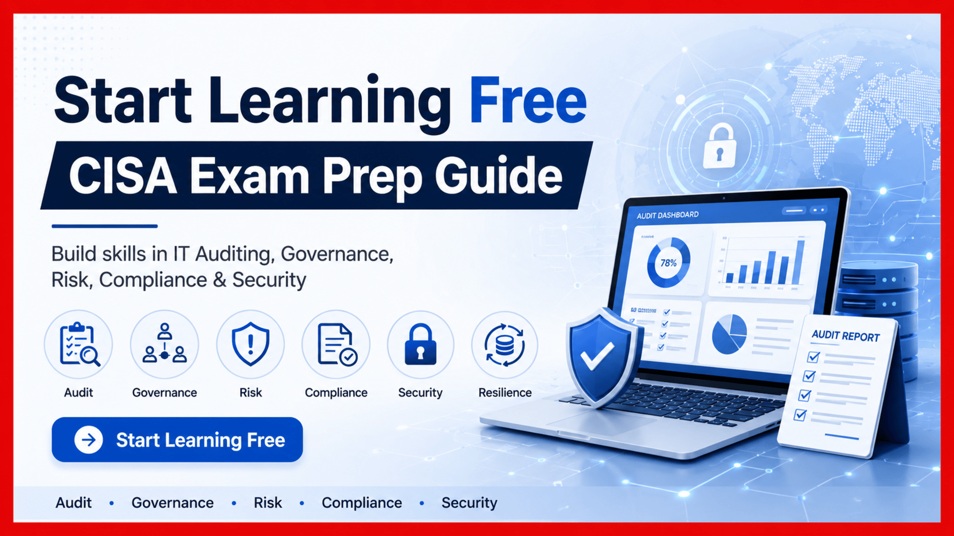 Start learning free Certified Information Systems Auditor CISA exam prep guide