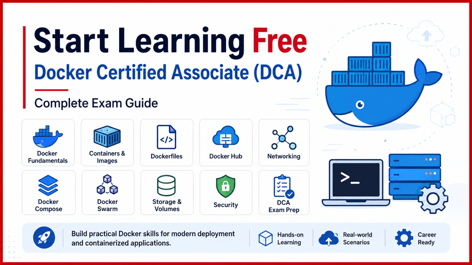 Start learning free Docker Certified Associate DCA complete exam guide