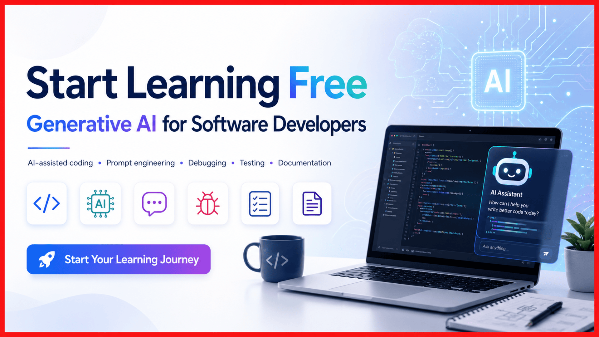 Start learning free Generative AI for Software Developers complete course guide