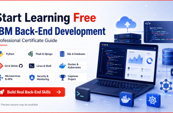Start learning free IBM Back-End Development Professional Certificate guide