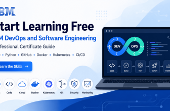 Start learning free IBM DevOps and Software Engineering Professional Certificate guide