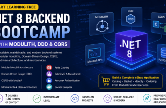 Start learning free .NET 8 Backend Bootcamp with Modulith DDD and CQRS