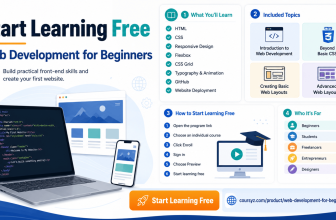 Start learning free web development for beginners course guide