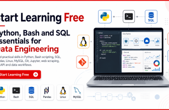 Start learning free Python Bash and SQL Essentials for Data Engineering complete guide