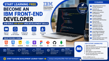 Start Learning Free: Become an IBM Front-End Developer and Build Job-Ready Web Development Skills