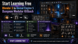Start Learning Free: Blender 3 to Unreal Engine 5 Dungeon Modular Kitbash Complete Guide
