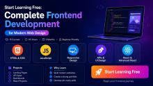Start Learning Free: Complete Frontend Development Course for Modern Web Design