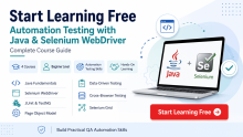 Start Learning Free: Learn Automation Testing with Java and Selenium WebDriver Complete Course Guide