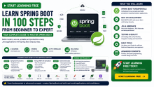Start Learning Free: Learn Spring Boot in 100 Steps from Beginner to Expert Complete Guide