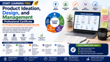 Start Learning Free: Product Ideation, Design, and Management Professional Certificate for Product Innovation & Career Growth