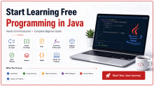 Start Learning Free: Programming in Java Hands-On Introduction Complete Beginner Guide